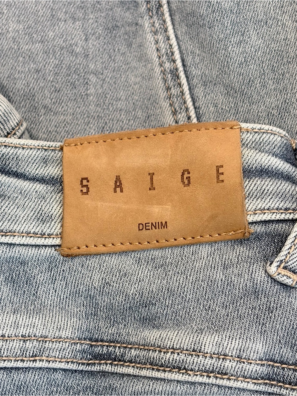 SAIGE Barrel Jeans 28 Light Wash Curvy Y2K Balloon Indie Sleaze Core Anthro - Picture 6 of 12